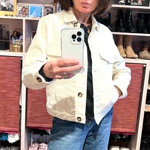 Cream Corduroy H&M Jean Jacket